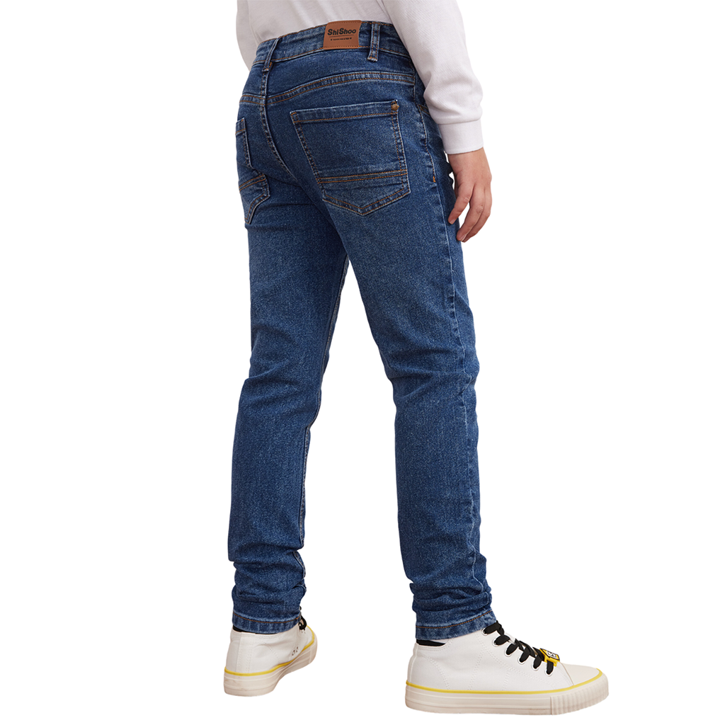 Boys Jeans Stretchable Denim Pants Adjustable Waistband Age 7 to 12 Years