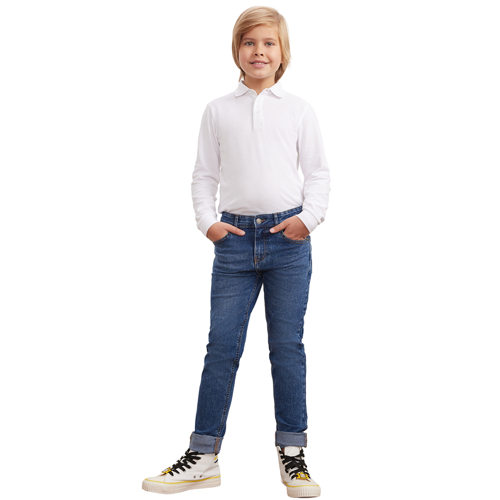 Boys Jeans Stretchable Denim Pants Adjustable Waistband Age 7 to 12 Years