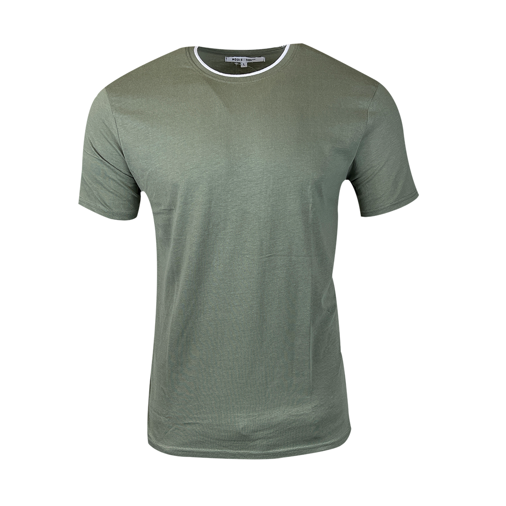 Men's Crew Neck Cotton Short Sleeve T-Shirt - Casual Top