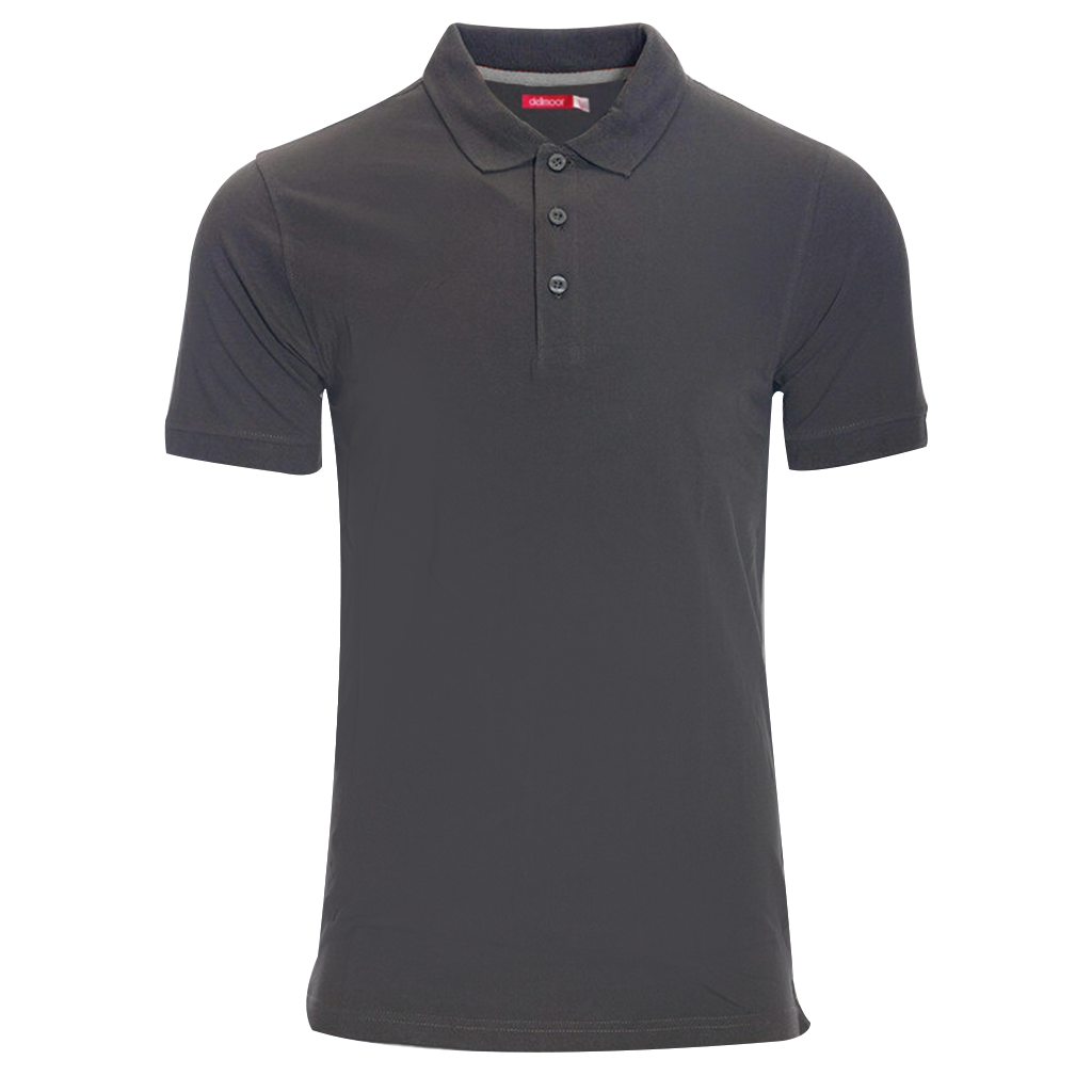 Men’s Casual Polo Shirts Short Sleeve Regular Fit Smoke Grey M-4XL Sports Wear