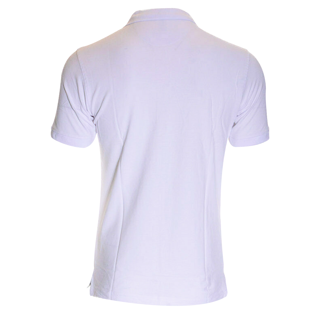 Men’s Casual Polo Shirts Short Sleeve Regular Fit White M-4XL For Sports Wear