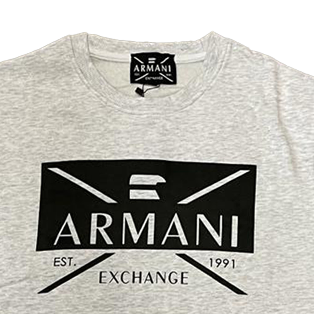 Men's ARMANI Exchange Sweatshirt A/X Trendy Design Crew Neck Jumper, Size S-2XL